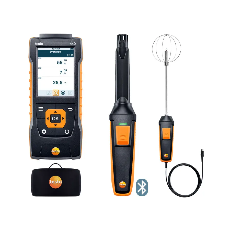 testo 440 Kit combiné avec Bluetooth® pour le confort thermique