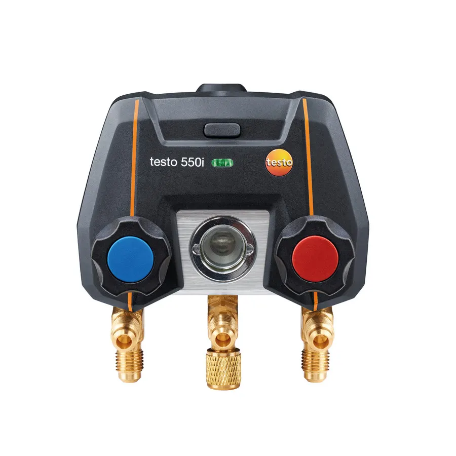 testo 550i - Manifold électronique commandé par App avec Bluetooth et bloc de vannes à 2 voies