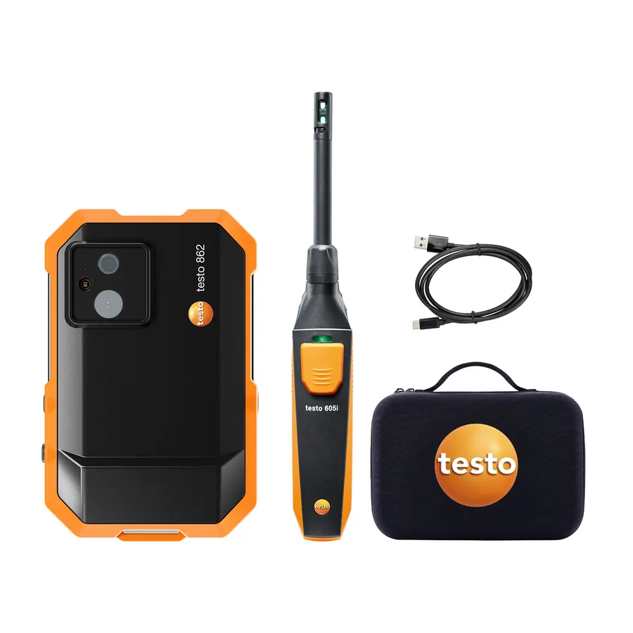 testo 862-2 Kit de détection des moisissures - Caméra thermique (256 x 192 pixels) et thermo-hygromètre