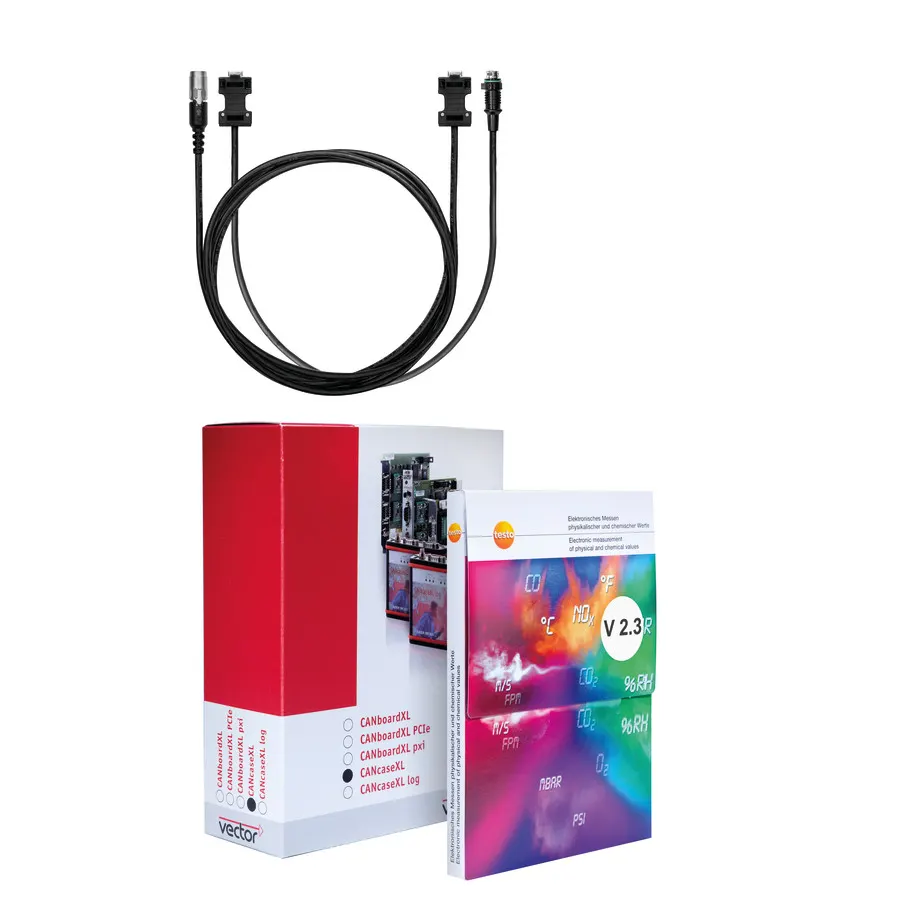 Logiciel testo easyEmission - avec contrôleur du bus de données Testo doté d’une connexion USB appareil-PC