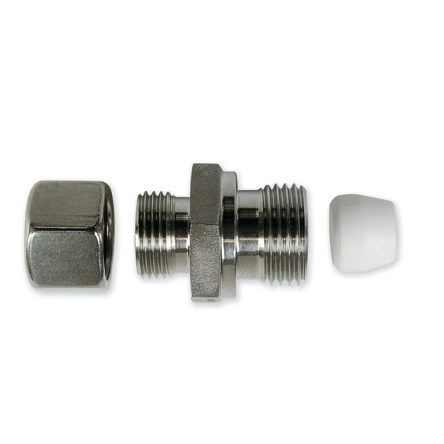 Raccord vissé étanche à la pression avec bague PTFE
