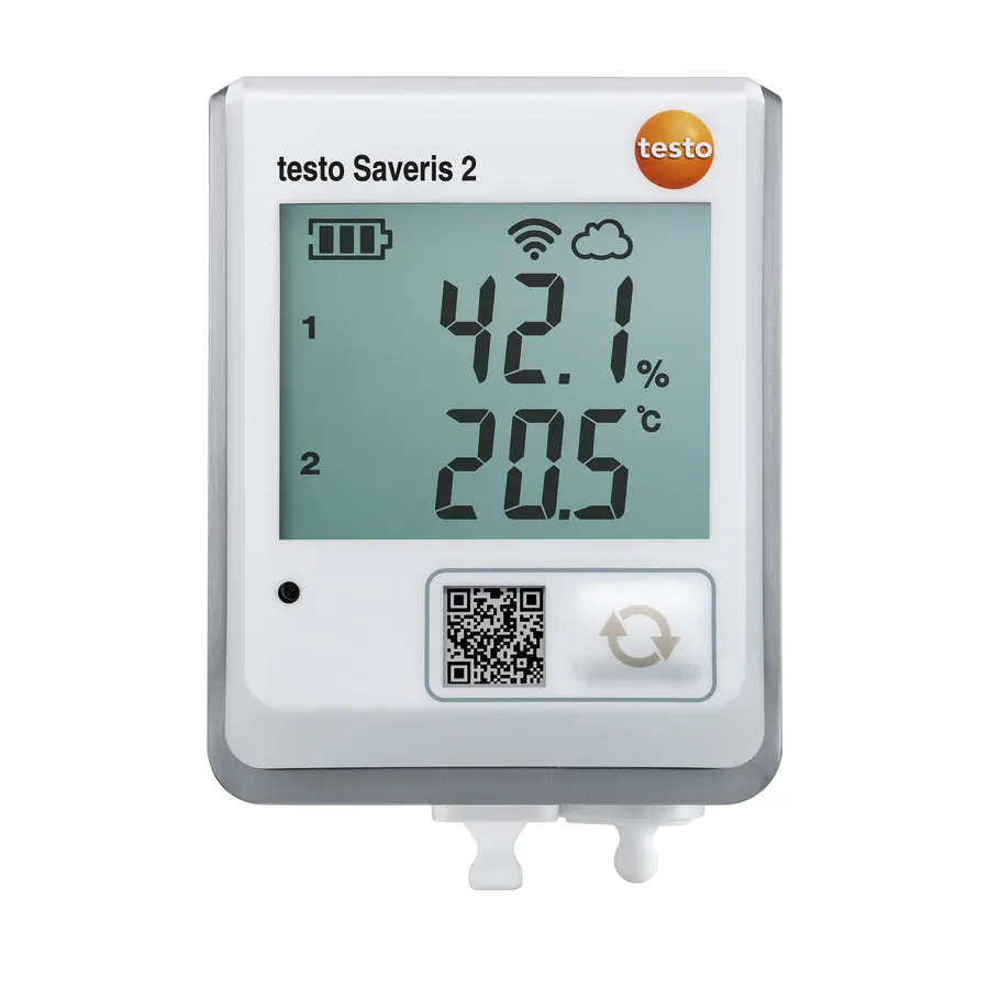 testo Saveris 2-H2 - WiFi data logger with display and connectable temperature and humidity probe