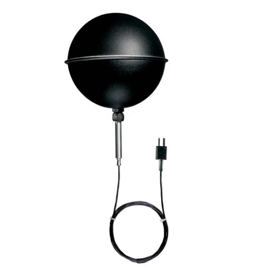 Thermomètre à globe (TC de type K) - pour chaleur rayonnante