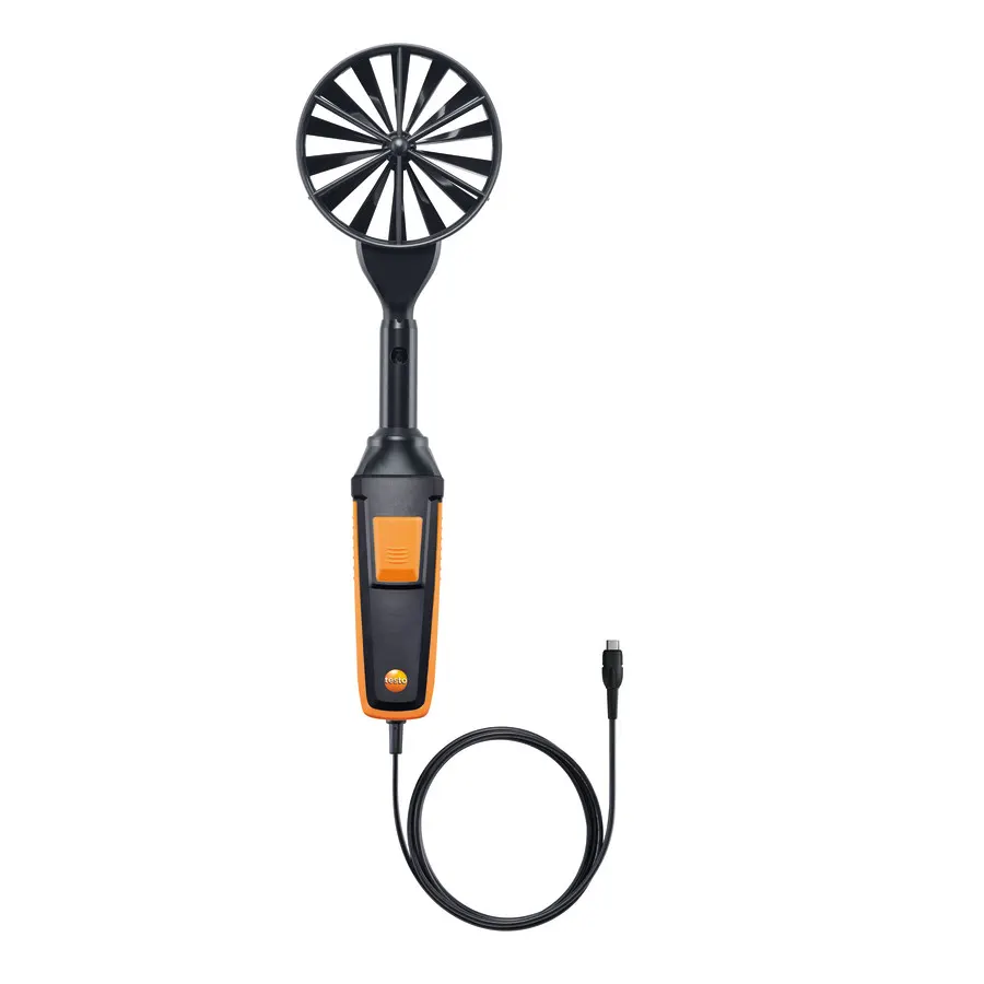 Sonde à hélice (Ø 100 mm, numérique) - avec capteur de température, avec fil