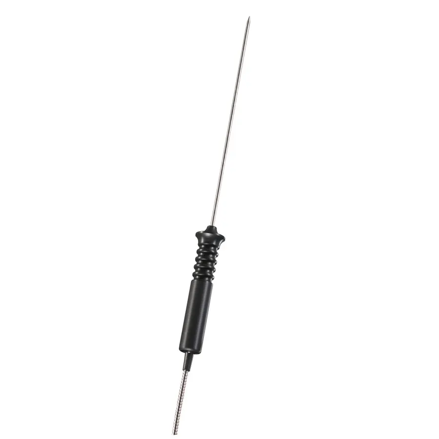 Sonde d'immersion/pénétration robuste et étanche avec protection métallique du cordon - Gaine de protection métallique